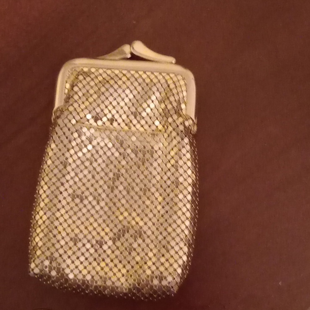 Whiting and Davis cig pouch with pockets for lighter